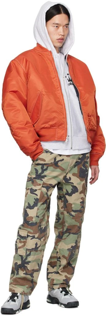 商品STUSSY|Orange & Black Built Reversible Bomber Jacket,价格¥1123,第5张图片详细描述