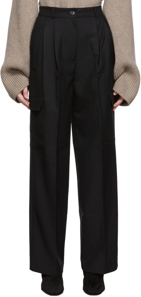 商品The Frankie Shop|Black Maesa Trousers,价格¥577,第1张图片