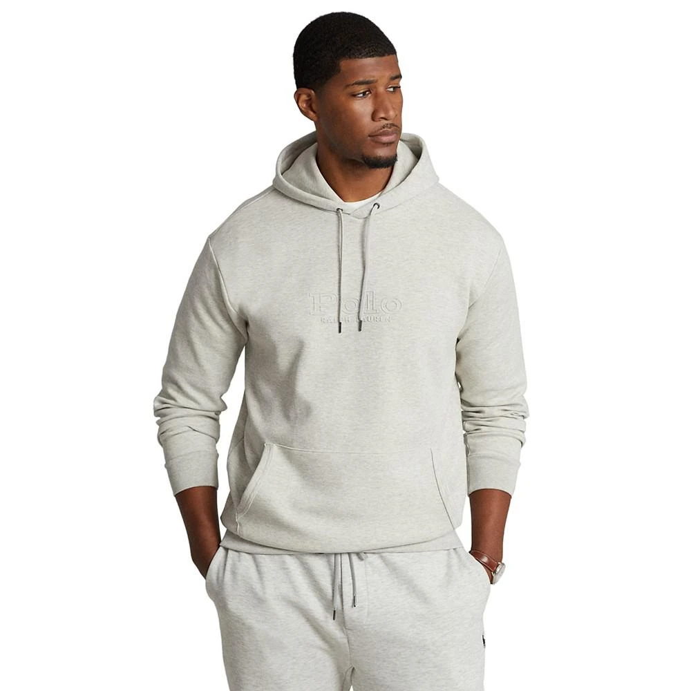 商品Ralph Lauren|Men's Big & Tall Logo-Embossed Double-Knit Hoodie,价格¥664,第1张图片