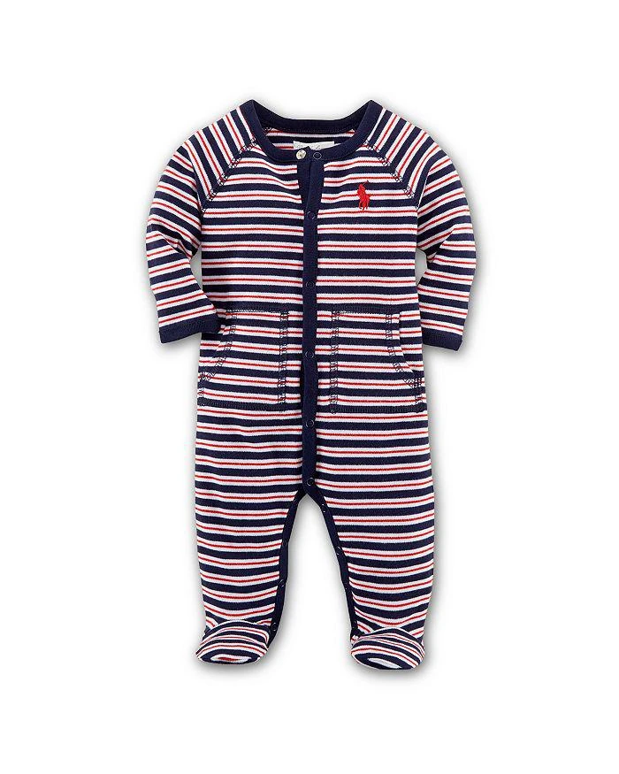 商品Ralph Lauren|Boys' Interlock Striped Footie - Baby,价格¥225,第1张图片