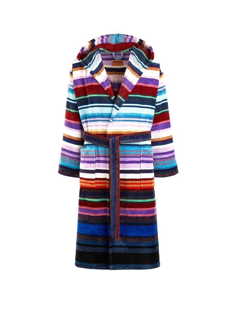 商品Missoni|Missoni Home Jazz Multi-Way Stripe-Pattern Belted Bathrobe,价格¥3036,第1张图片