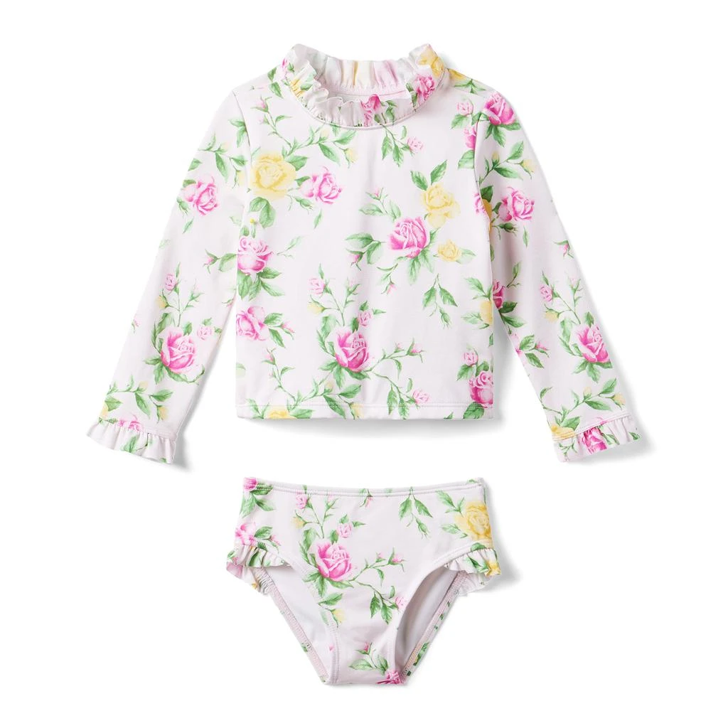 商品Janie and Jack|Floral Rashgaurd Swim Set (Toddler/Little Kids/Big Kids),价格¥328,第1张图片
