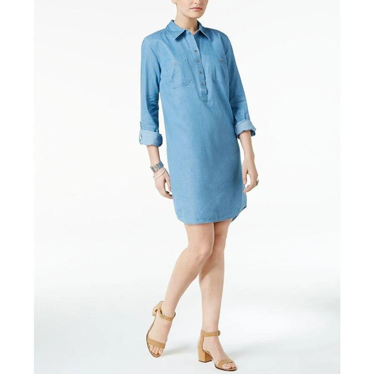 商品Style & Co|Denim Shirtdress, Created for Macy's,价格¥89,第1张图片