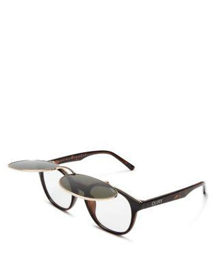 商品Quay|Women's Penny Royal Oval Flip-Up Sunglasses, 47mm,价格¥484,第4张图片详细描述