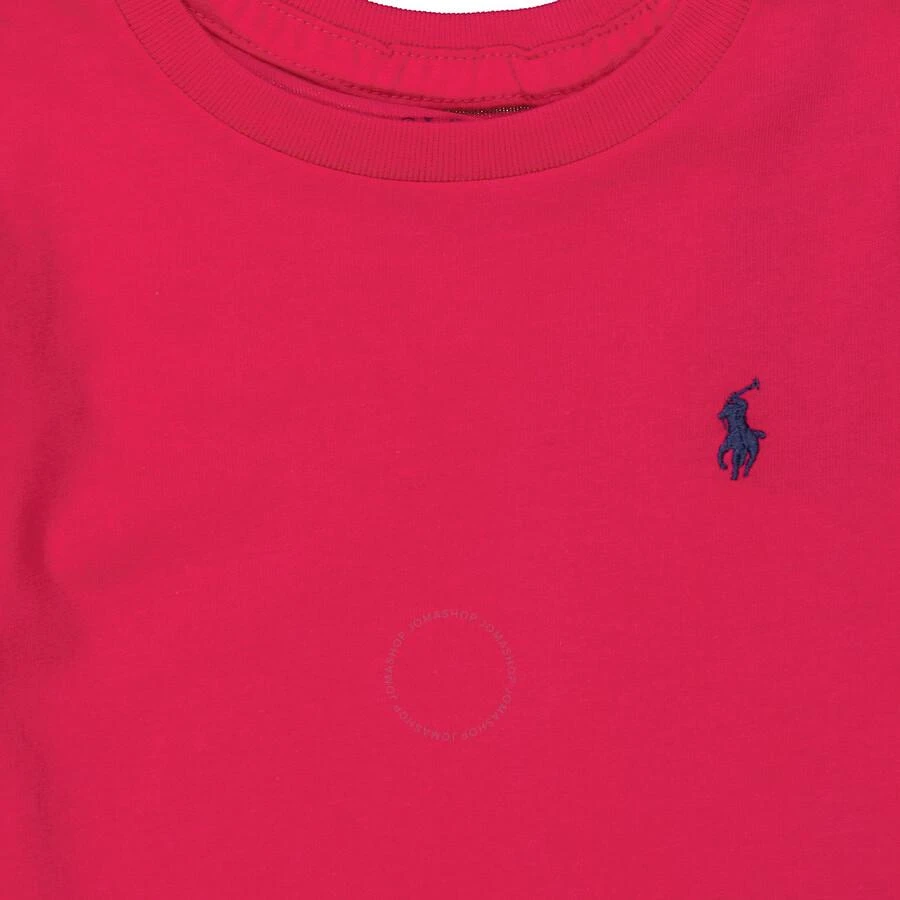 商品Ralph Lauren|Girls Pink Long Sleeve Classic Pony Cotton T-Shirt,价格¥298,第3张图片详细描述