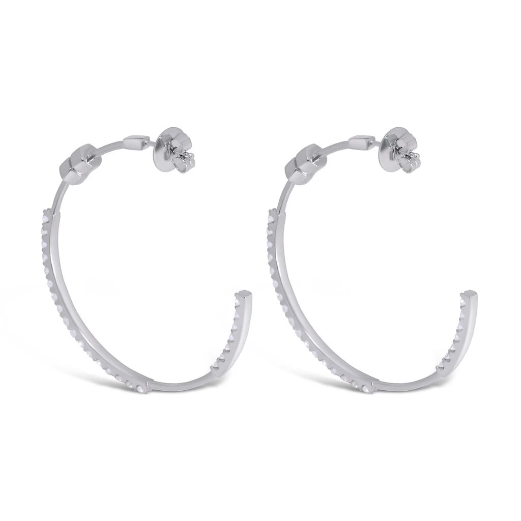 商品AME|Âme Totem 18K White Gold, Lab-Grown Diamond 1.92ct. tw. Large Hoop Earrings,价格¥25132,第3张图片详细描述