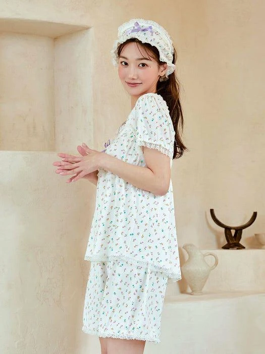 商品LUNALUZ STUDIO|Women Jersey Set (Half-Sleeve V-Neckline),价格¥565,第2张图片详细描述