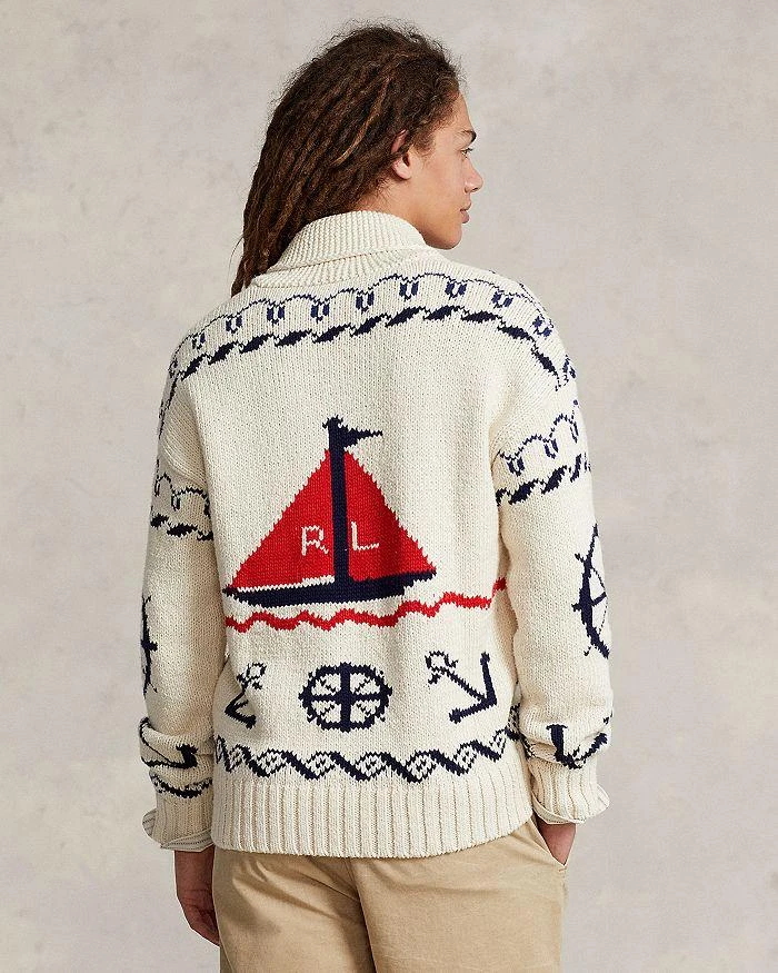 商品Ralph Lauren|Chunky Knit Nautical Shawl Collar Cardigan,价格¥1134,第4张图片详细描述