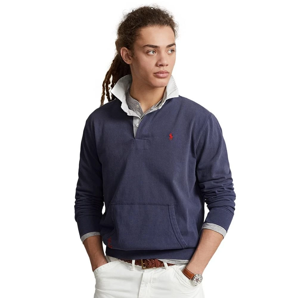 商品Ralph Lauren|Men's Classic-Fit Flag-Patch Rugby Shirt,价格¥295,第1张图片