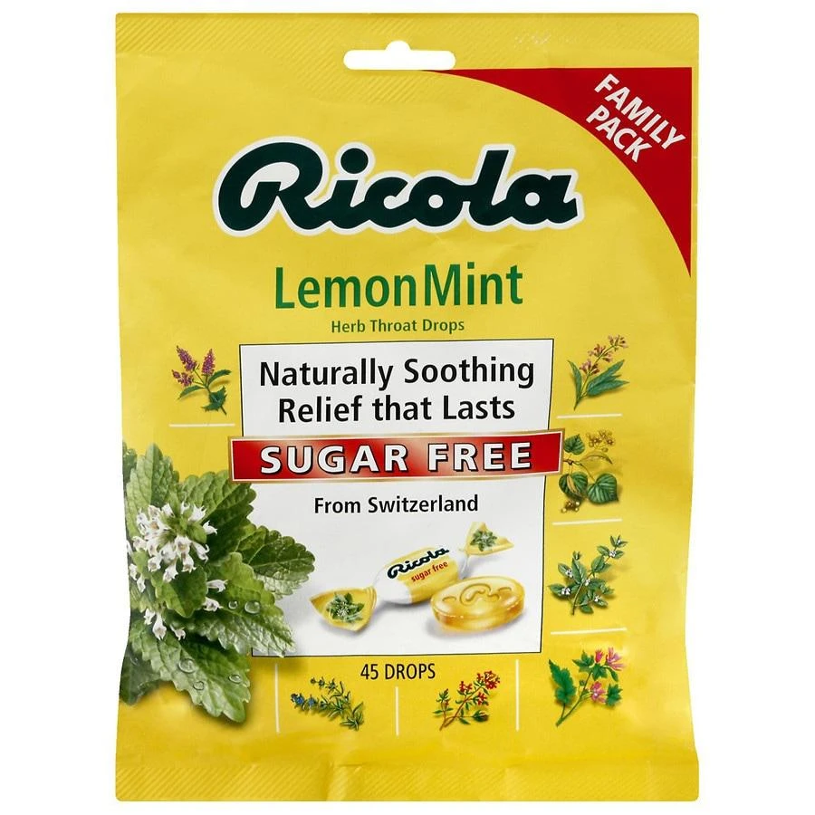 商品Ricola|Herb Throat Drops Sugar Free Lemon Mint,价格¥67,第1张图片