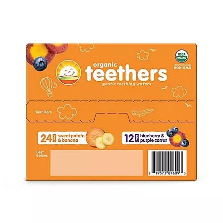 商品Happy Baby|HappyBABY Organics Teething Wafers, Variety Pack, 36 ct.,价格¥100,第5张图片详细描述