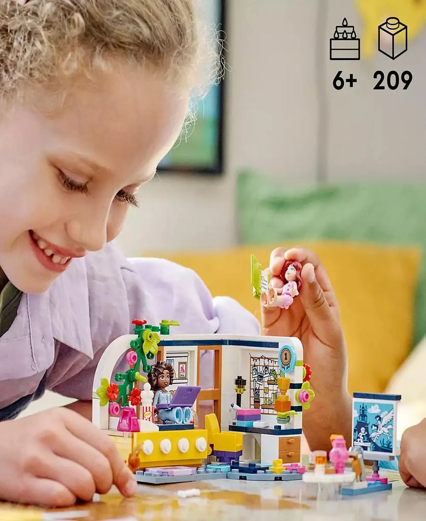商品LEGO|Friends Aliya's Room 41740 Toy Building Set with Aliya, Paisley and Dog Figures,价格¥149,第3张图片详细描述