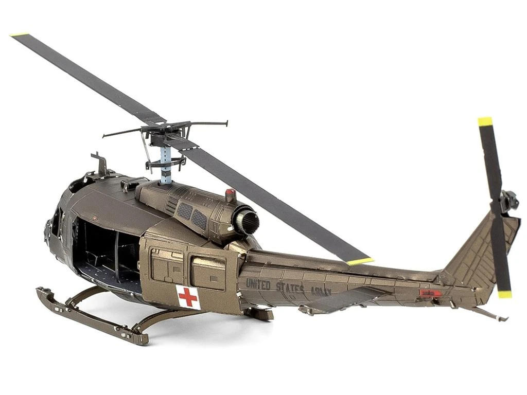 商品Metal Earth|Model Kit Bell UH-1 Iroquois Helicopter "Huey" United States Army (Moderate Difficulty) Steel Model,价格¥210,第3张图片详细描述