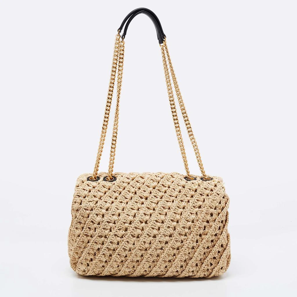 商品[二手商品] Tory Burch|Tory Burch Beige Crochet Kira Shoulder Bag,价格¥2391,第4张图片详细描述