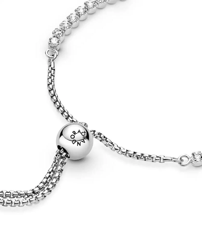 商品PANDORA|Cubic Zirconia Sparkling Slider Tennis Bracelet,价格¥428,第4张图片详细描述