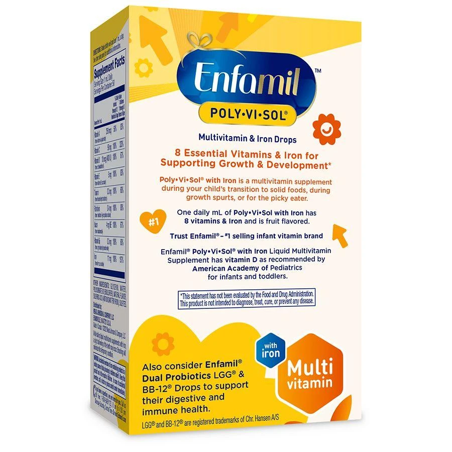 商品Enfamil|Enfamil Poly-Vi-Sol 婴儿含铁复合维生素滴剂 50ml,价格¥124,第2张图片详细描述