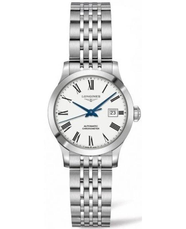 商品Longines|Longines Record White Dial Stainless Steel Women's Watch L2.321.4.11.6,价格¥13313,第1张图片