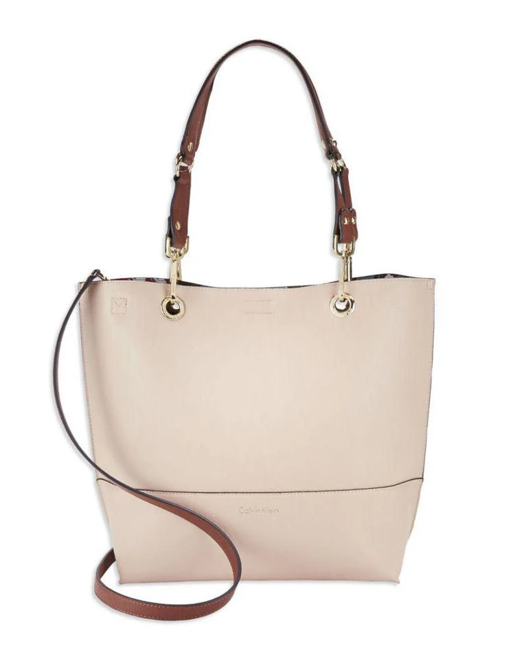 商品Calvin Klein|Sonoma Reversible Leather Satchel and Clutch Set,价格¥334,第2张图片详细描述