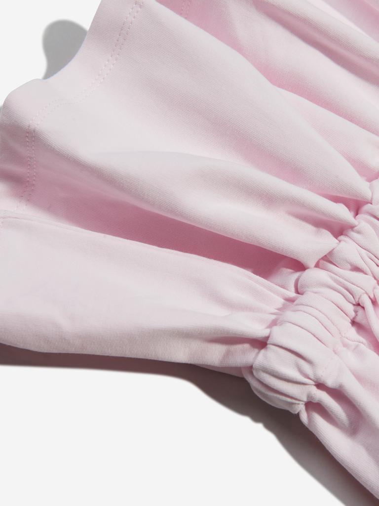 Monnalisa Pink Girls Cotton Sleeveless Hoodie商品第3张图片规格展示