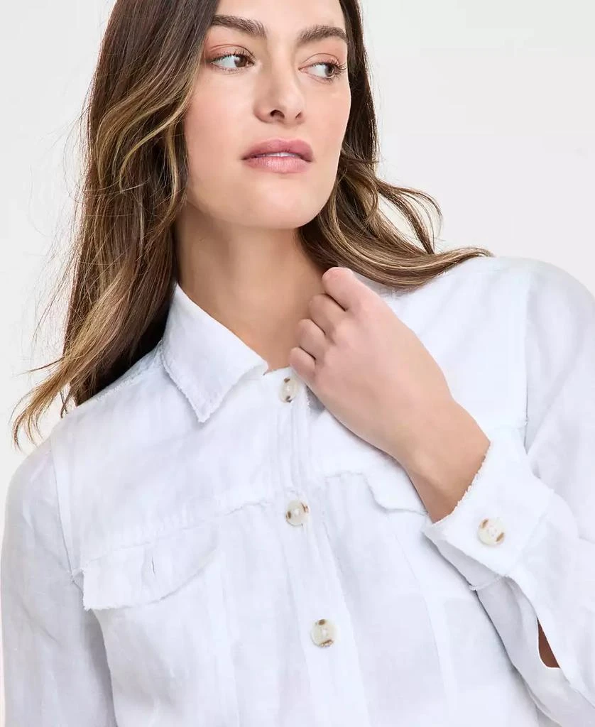商品Charter Club|Women's 100% Linen Jacket, Created for Macy's,价格¥425,第3张图片详细描述