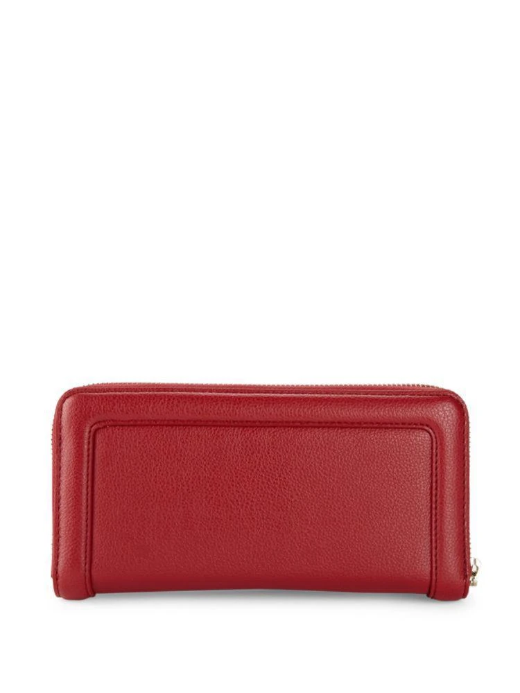 商品Moschino|Love Moschino Textured Faux Leather Zip-Around Wallet,价格¥629,第3张图片详细描述
