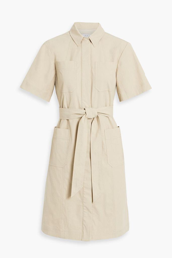 Clara textured organic cotton-blend shirt dress商品第1张图片规格展示