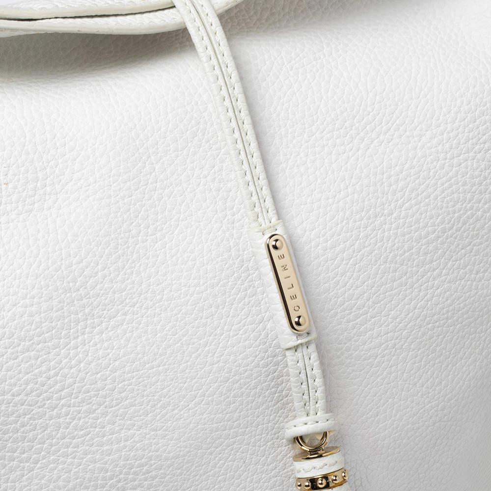 Celine White Leather Large Bittersweet Hobo商品第7张图片规格展示