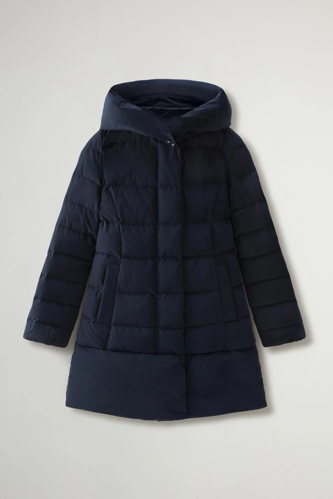 商品Woolrich|Puffy Prescott Parka in Urban Touch - Women - Blue,价格¥4408,第5张图片详细描述