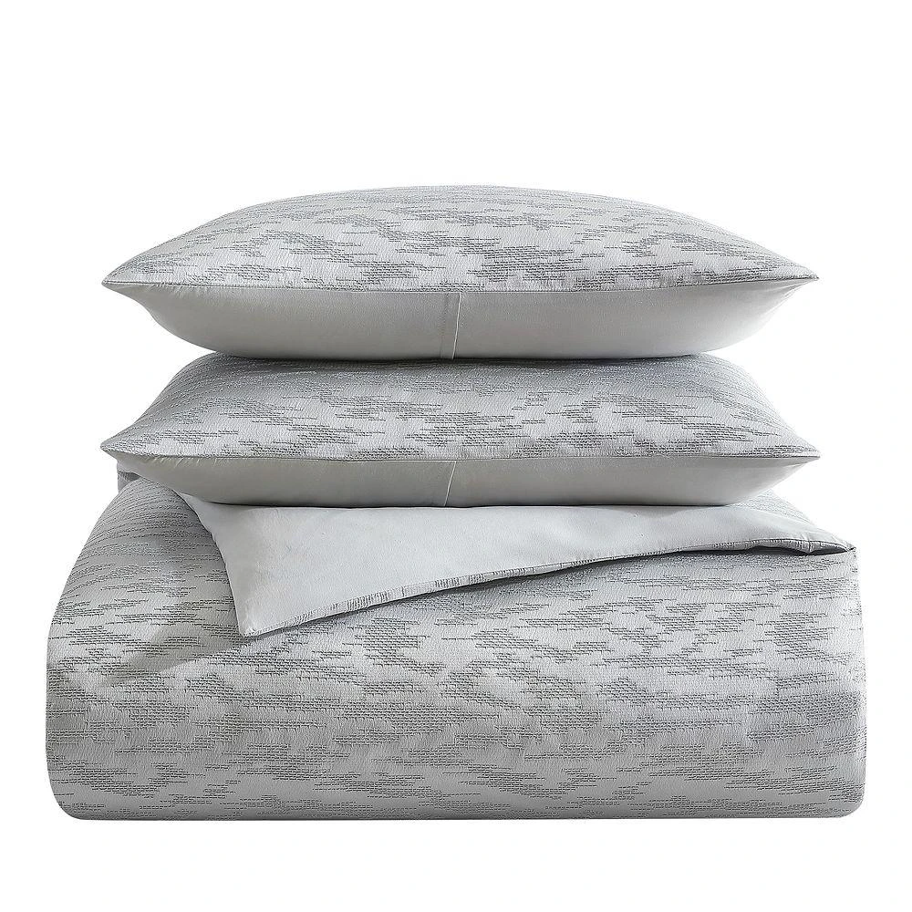 商品Vera Wang|Illusion Grey Duvet Cover Set, Queen,价格¥964,第1张图片
