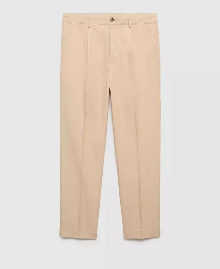 商品Mango|Men's Cotton Lyocell Pleated Pants,价格¥371,第2张图片详细描述