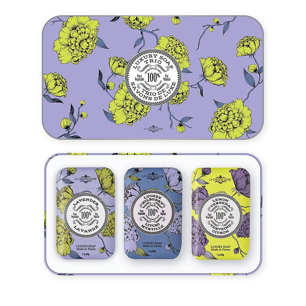 商品La Chatelaine|Luxury Soap Trio Gift Set,价格¥283,第1张图片