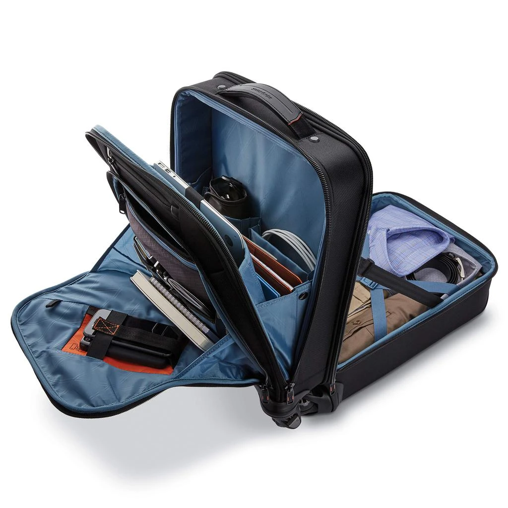 商品Samsonite|Samsonite Pro Travel Softside Expandable Luggage with Spinner Wheels, Black, Carry-On 21-Inch,价格¥1917,第5张图片详细描述