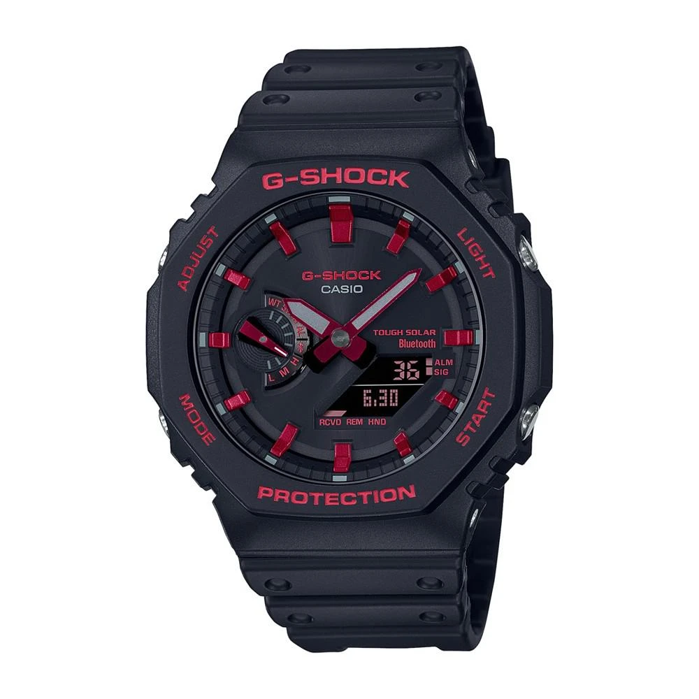 商品G-Shock|Men's Two Hand Quartz Black Resin Strap Ana-Digi Bluetooth Watch, 45.5mm, GAB2100BNR1A,价格¥1121,第1张图片