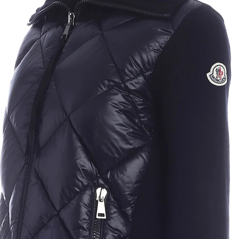 Moncler 盟可睐 女士黑色羽绒服针织开衫 9B51600-A9197-999 商品