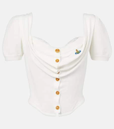 商品Vivienne Westwood|Bea棉质紧身胸衣式开衫,价格¥9449,第1张图片