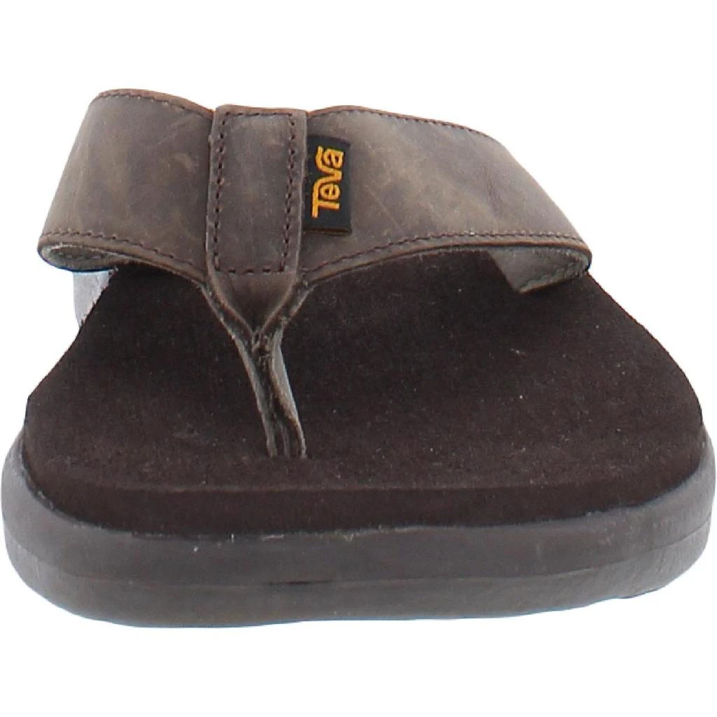 商品Teva|Teva Mens Voya Leather Slip On Thong Sandals,价格¥146,第2张图片详细描述