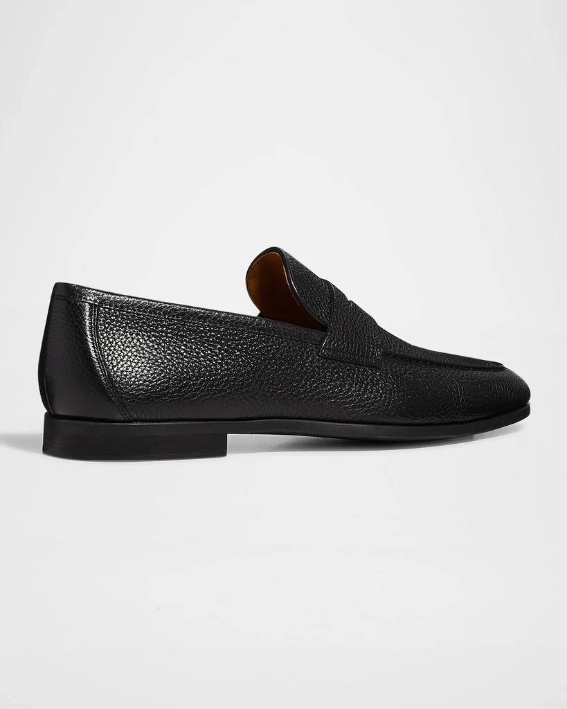 商品Magnanni|Men's Diezma II Leather Penny Loafers,价格¥3475,第3张图片详细描述
