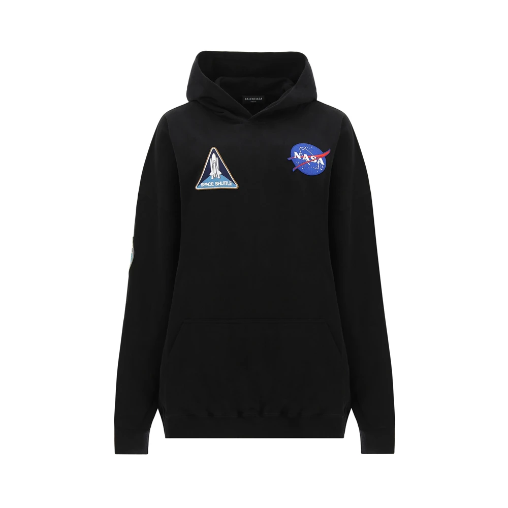 商品[国内直发] Balenciaga|BALENCIAGA 黑色男士卫衣/帽衫 651799-TKVD8-1070,价格¥8329,第1张图片