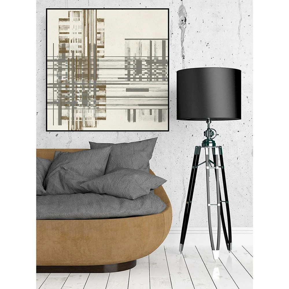 商品Giant Art|30" x 30" Matrix Illusion I Art Block Framed Canvas,价格¥3341,第5张图片详细描述