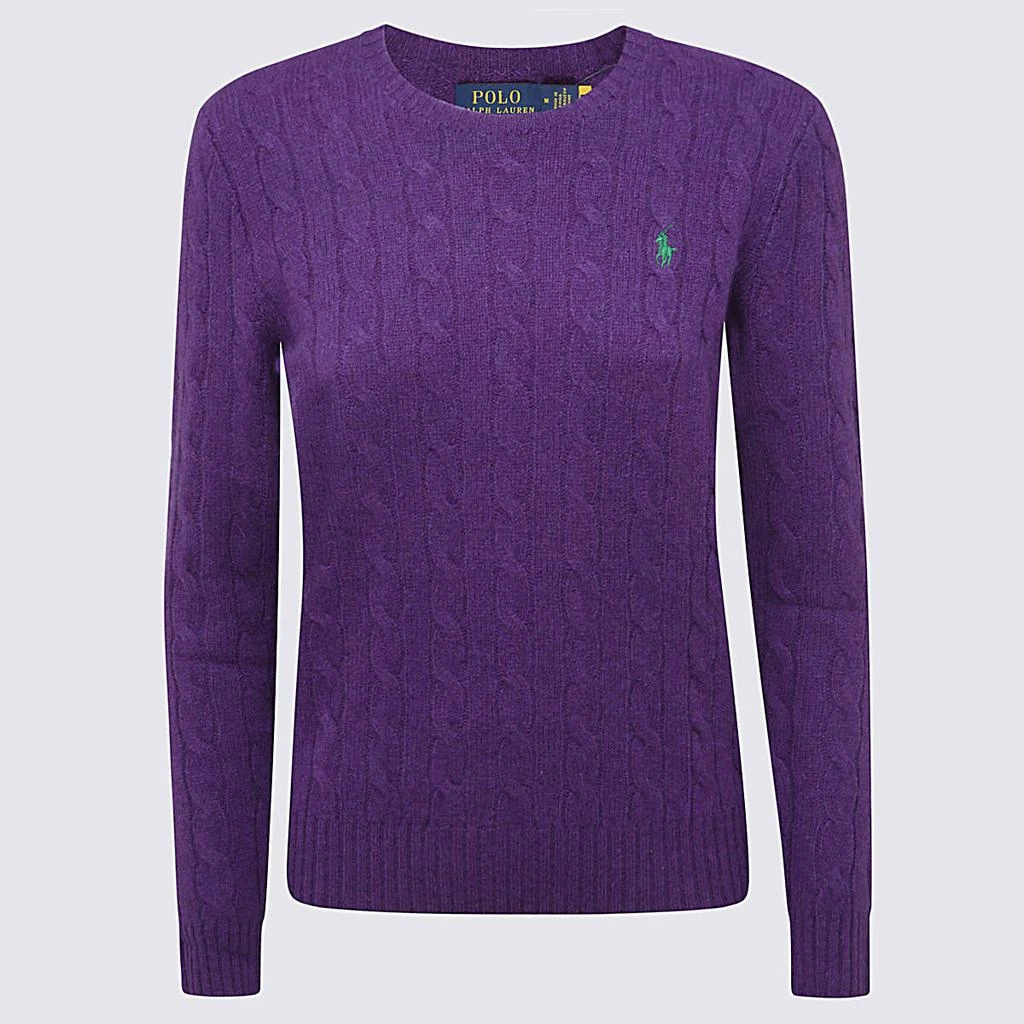 商品Ralph Lauren|DARK PURPLE WOOL-CASHMERE BLEND JUMPER,价格¥1030,第1张图片