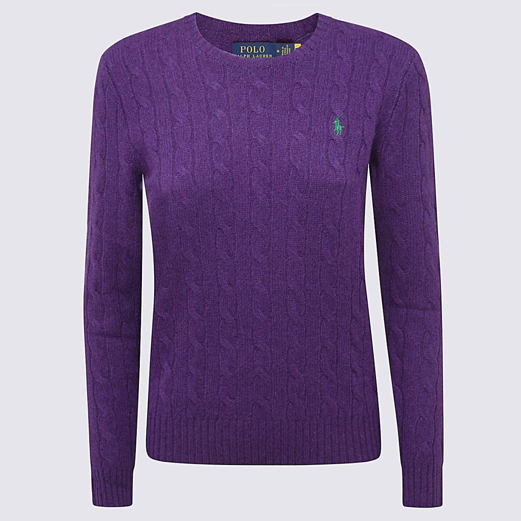 商品Ralph Lauren|DARK PURPLE WOOL-CASHMERE BLEND JUMPER,价格¥1000,第1张图片