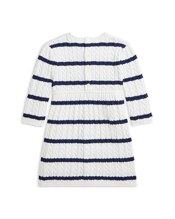 商品Ralph Lauren|Polo Girls' Striped Cable-Knit Cotton Sweater Dress - Baby,价格¥500,第2张图片详细描述