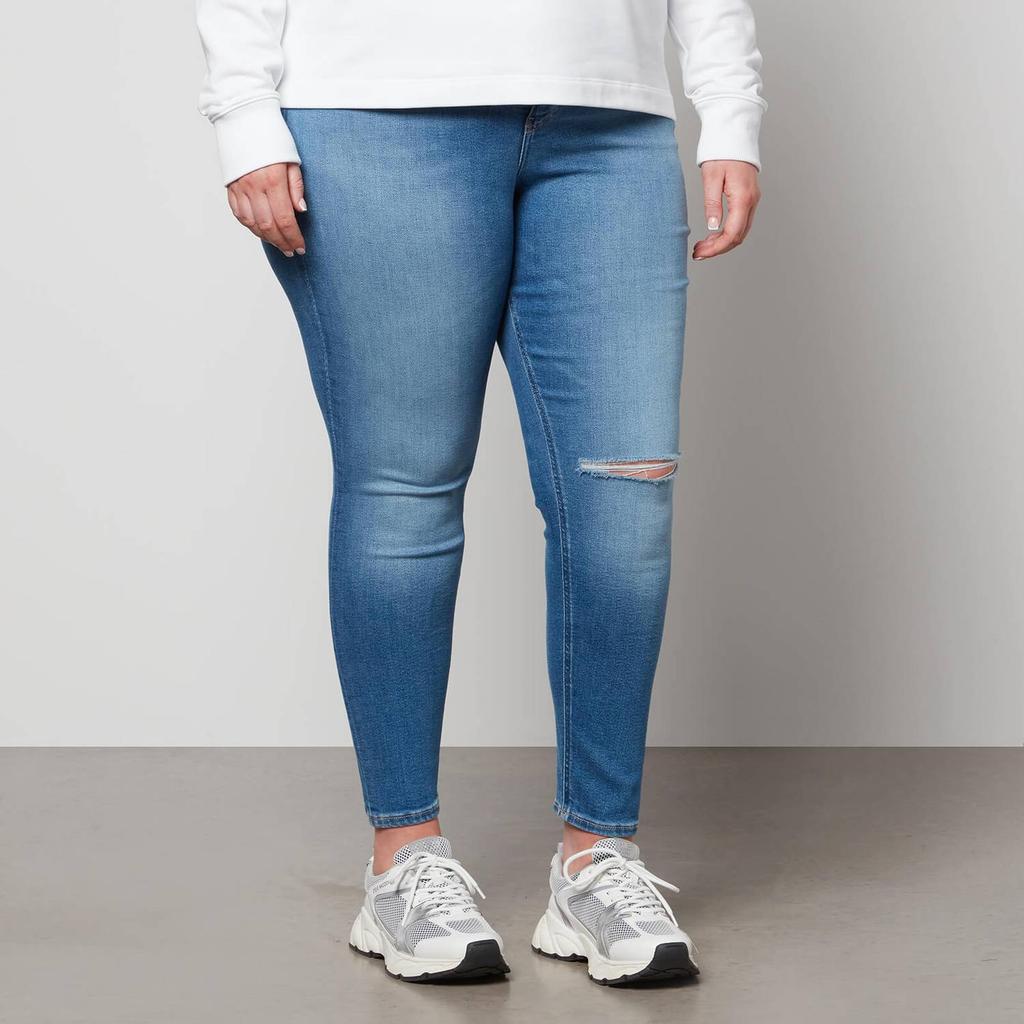 商品Calvin Klein|Calvin Klein Jeans Women's High Rise Skinny Ankle Plus Jeans - Denim Medium,价格¥884,第1张图片