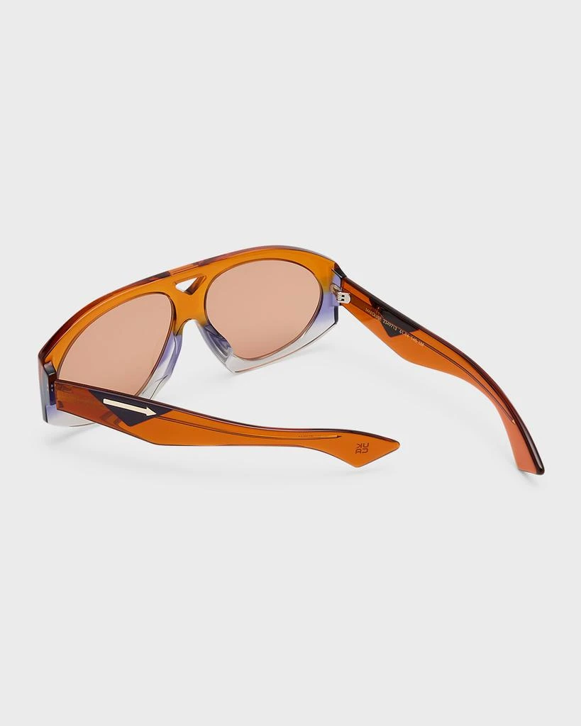 商品KAREN WALKER|Two-Tone Acetate Aviator Sunglasses,价格¥1377,第2张图片详细描述