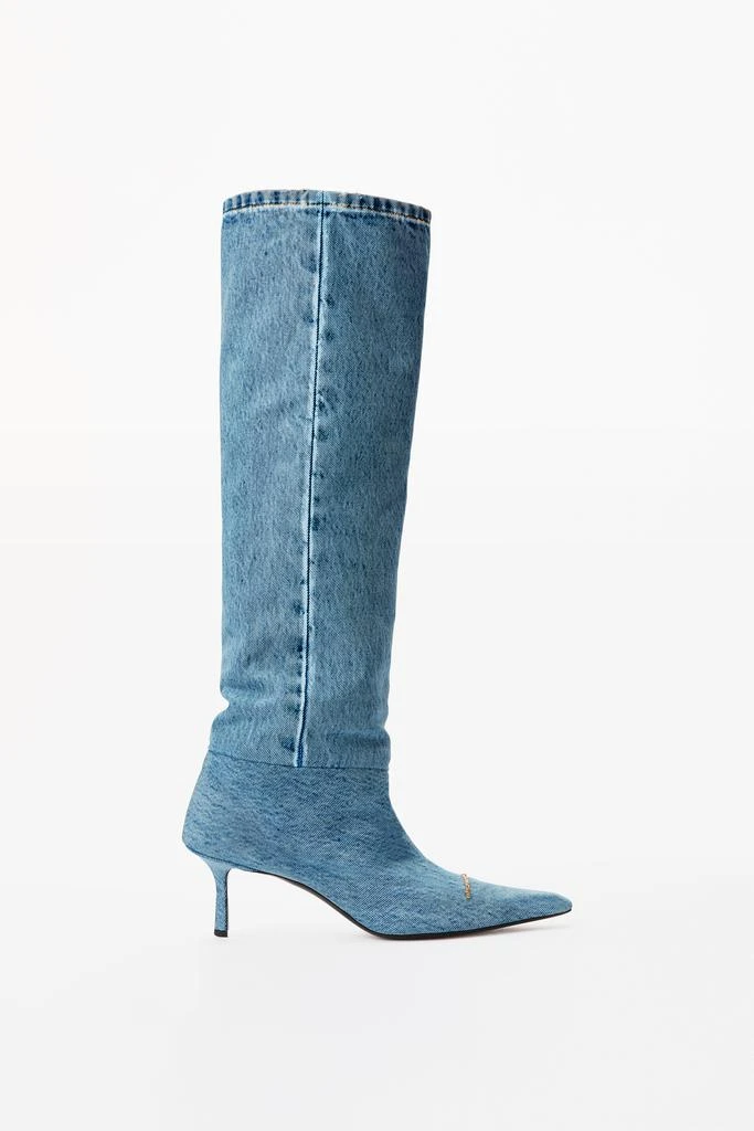 商品Alexander Wang|VIOLA 65 SLOUCH BOOT IN WASHED DENIM,价格¥7152,第1张图片
