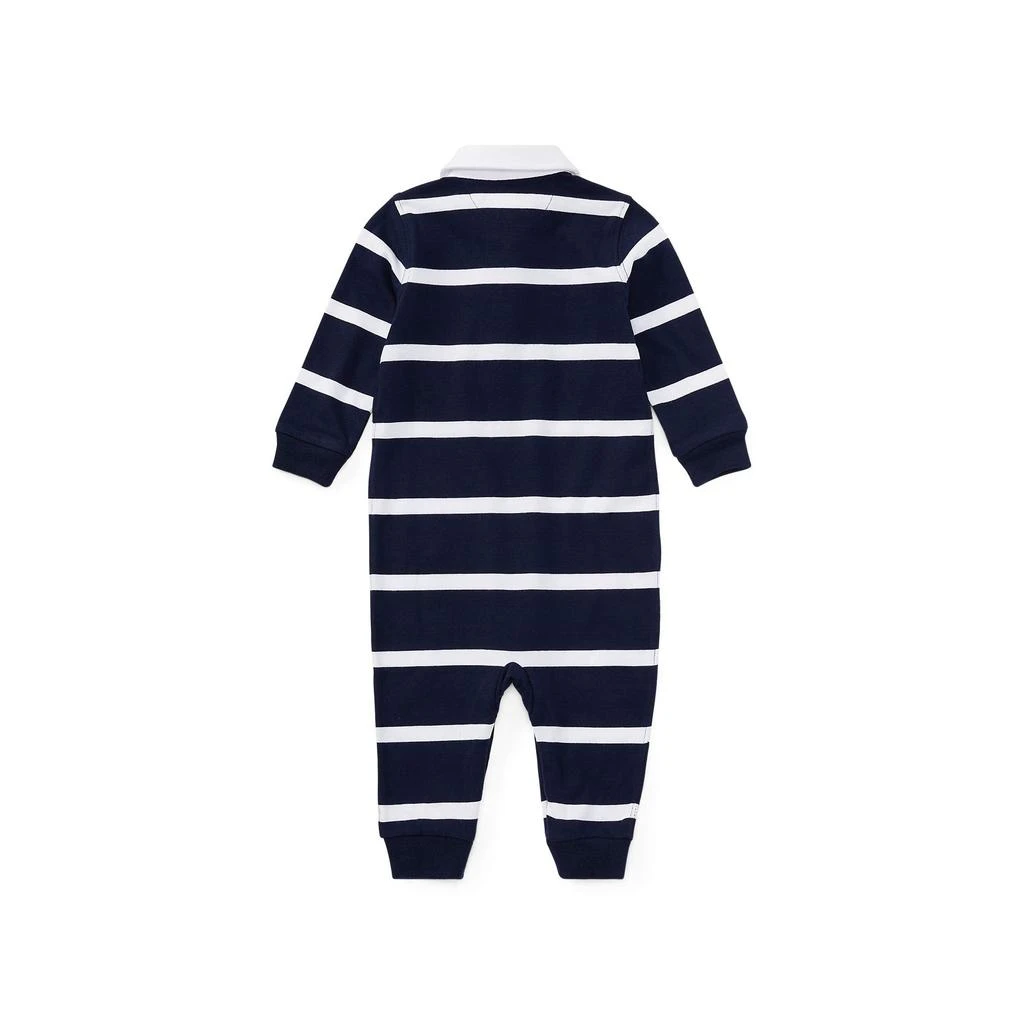 商品Ralph Lauren|Striped Cotton Rugby Coverall (Infant),价格¥294,第2张图片详细描述