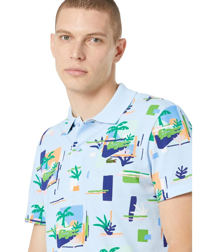 商品Lacoste|Short Sleeve Aop Printed Palm Polo,价格¥817,第3张图片详细描述