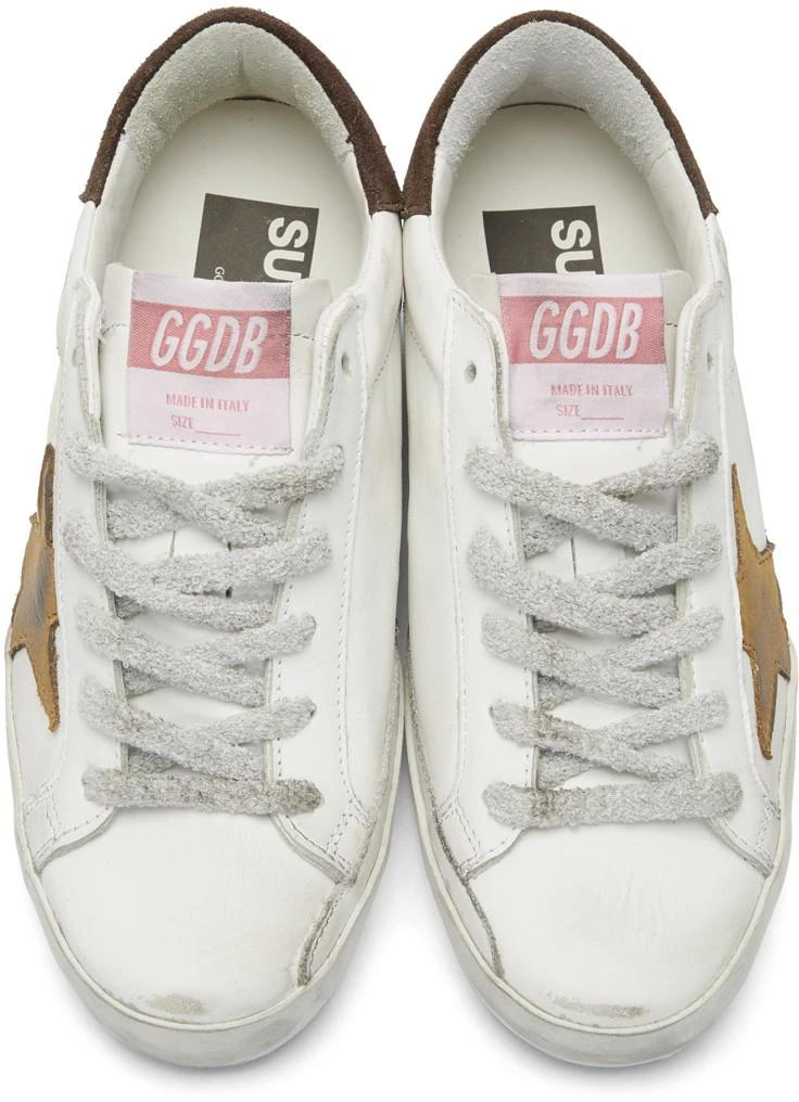 商品Golden Goose|White & Brown Star Superstar Sneakers,价格¥4395,第5张图片详细描述