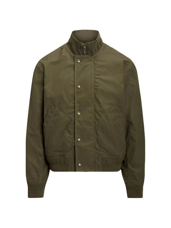 商品Ralph Lauren|TBD-Deck Leather Trim Bomber Jacket,价格¥2931,第4张图片详细描述