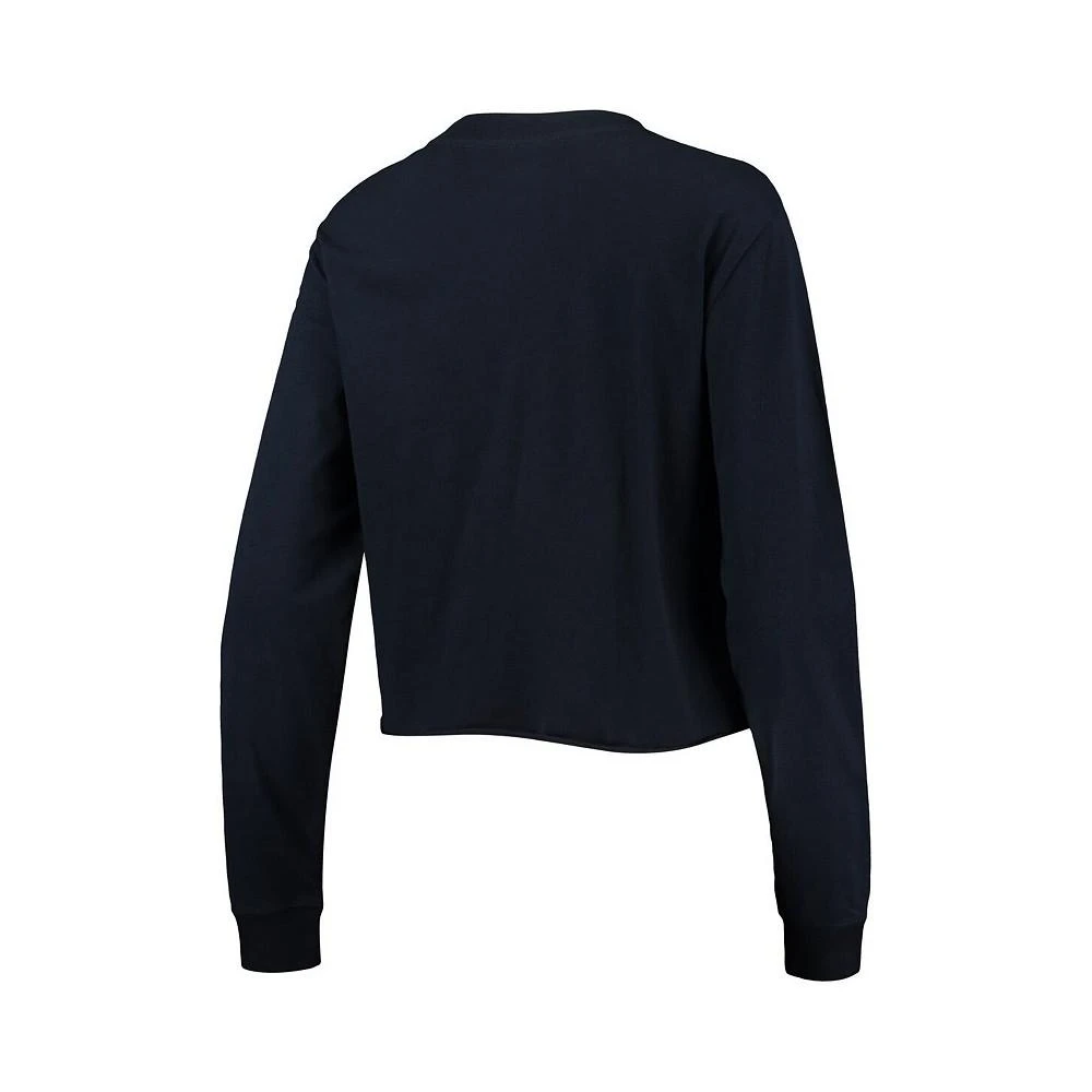 商品New Era|Women's Navy Boston Red Sox Baby Jersey Cropped Long Sleeve T-shirt,价格¥252,第3张图片详细描述